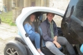 Pia mit Chauffeur