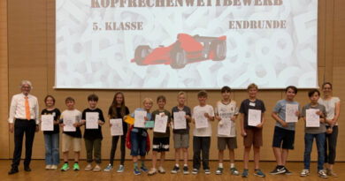 Kopfrechenwettbewerb für die 5. Klassen