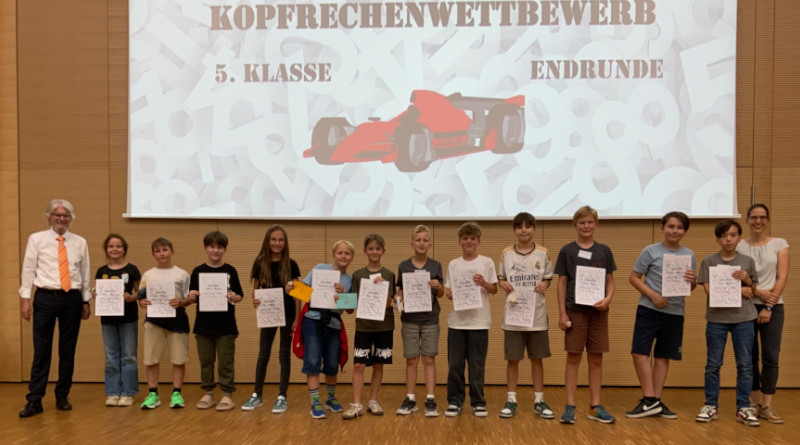 Kopfrechenwettbewerb für die 5. Klassen